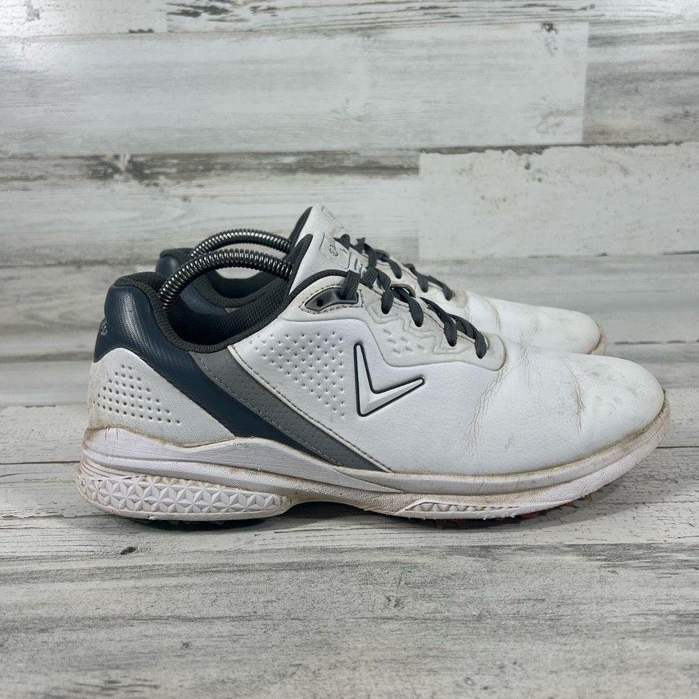 Callaway Womens Solana TRX v2 Leather Golf Shoes Sneakers White Size 9.5‎